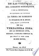 De las ventajas del gobierno monárquico