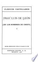 De los nombres de Cristo