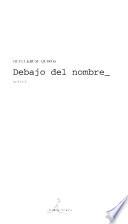 Debajo del nombre--
