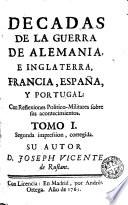 Decadas de la guerra de Alemania, e Inglaterra, Francia, España, y Portugal