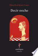 Decir noche