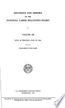 Decisions and Orders of the National Labor Relations Board
