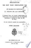 Decretos del rey don Fernando VII