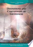 Definitions and Conceptions of Giftedness