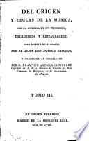 Del origen y reglas de la musica