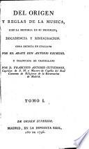 Del origen y reglas de la musica
