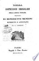 Della costruzione irregolare della lingua italiana trattato