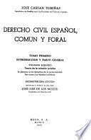 Derecho civil español, comun y foral