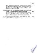 Derecho constitucional peruano y la Constitución de 1979