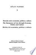 Derecho entre economía, política y cultura