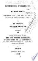 Derecho Peruano. Parte civil. Compendio ...