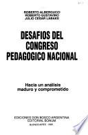 Desafíos del Congreso Pedagógico Nacional