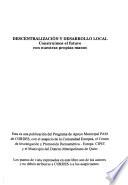 Descentralización y desarrollo local