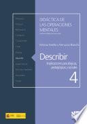 Describir. Implicaciones psicológicas, pedagógicas y sociales