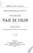 Descubrimiento de America primer viaje de Colon