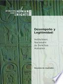 Desempeño y Legitimidad: Institutiones Nacionales de Derechos Humanos (resumen)