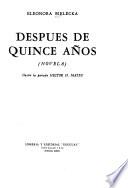 Despúes de quince años