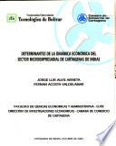 Determinantes de la dinámica económica del sector microempresarial de Cartagena de Indias