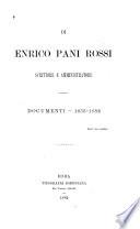 Di Enrico Pani Rossi scrittore e amministratore