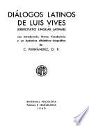 Diálogos latinos de Luis Vives