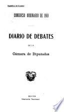 Diario de debates de la Cámara de Diputados