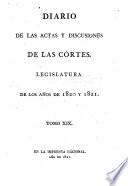 Diario de las actas y discusiones de las Cortes