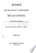 Diario de las actas y discusiones de las Cortes