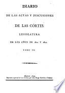 Diario de las actas y discusiones de las Cortes