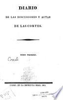 Diario de las discusiones y actas de la Cortes
