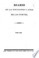 Diario de las discusiones y actas de las Cortes
