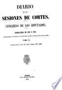Diario de las Sesiones de Cortes, Congreso de los Diputados