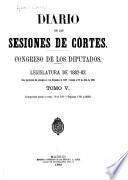Diario de las Sesiones de Cortes, Congreso de los Diputados