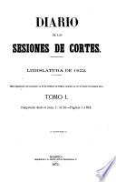 Diario de las sesiones de Cortes, Legislatura de ...