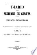 Diario de las sesiones de Cortes, Legislatura de ...