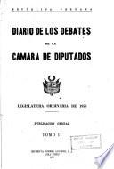 Diario de los debates de la Cámara de Diputados
