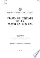 Diario de sesiones de la Asamblea General de la República Oriental del Uruguay