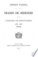 Diario de sesiones de la Cámara de Diputados