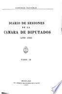 Diario de sesiones de la Cámara de diputados