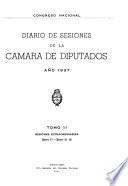 Diario de sesiones de la Cámara de Diputados