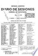 Diario de sesiones de la Cámara de Diputados