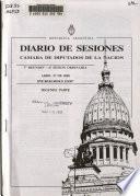 Diario de sesiones de la Cámara de diputados
