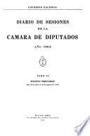 Diario de sesiones de la Cámara de diputados