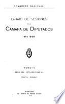 Diario de sesiones de la Cámara de Diputados