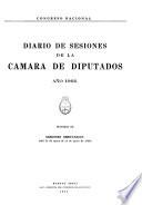 Diario de sesiones de la Cámara de Diputados