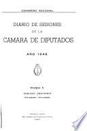 Diario de sesiones de la Cámara de Diputados