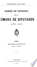 Diario de sesiones de la Cámara de Diputados