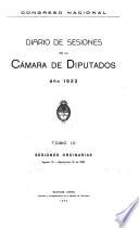 Diario de sesiones de la Cámara de diputados