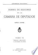 Diario de sesiones de la Cámara de Diputados