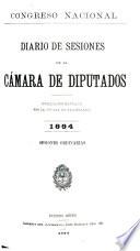 Diario de sesiones de la Cámara de Diputados