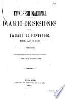 Diario de sesiones de la Cámara de Diputados